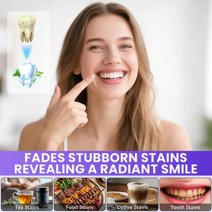 Purple Teeth Whitening Strips,Purple Whitening Strips,Gentle Surface Stain Reduction & Natural Shine, Portable Whitening Strips Purple for Home or Travel(2Pcs)